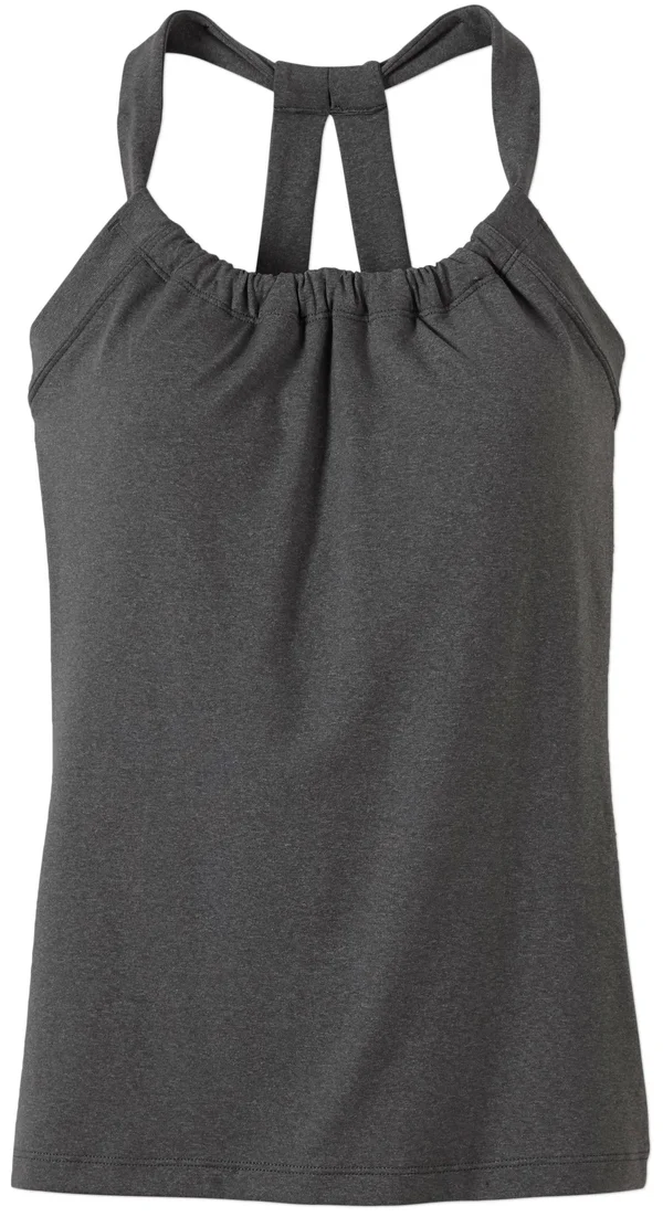 Women's Prana Quinn Chakara Top, Heather Grey