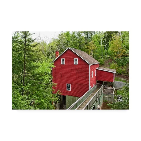 Trademark Art Chuck Burdic 'The Old Gristmill' Canvas Art