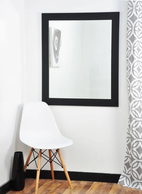 Black Over Sofa Decor Wall Mirror - BrandtWorks - BM002L-1