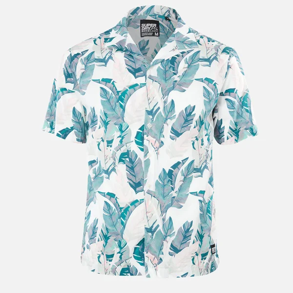 Superdry Hawaiian Box Short Sleeve Shirt - White - Casual Shirts
