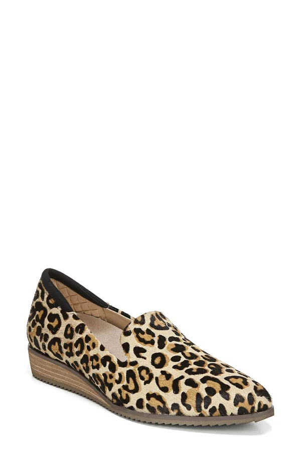 Women's Dr. Scholl&s Original Collection Kewl Loafer - Size: 9.5, Tan/Black Pony Hair Leather