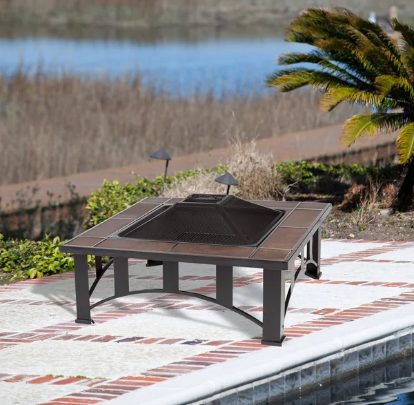 Fire Sense Tuscan Tile Mission Style Square Fire Pit