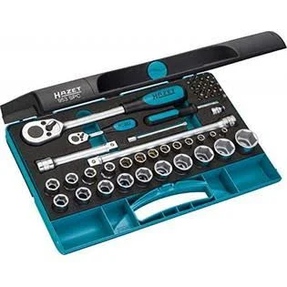 Hazet 953SPC 1/4x22 and 1/2x22 Drive Socket Set - 47 Pcs
