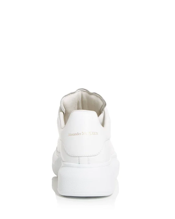 Alexander McQueen Women's Leather Sneakers - White - 5 US