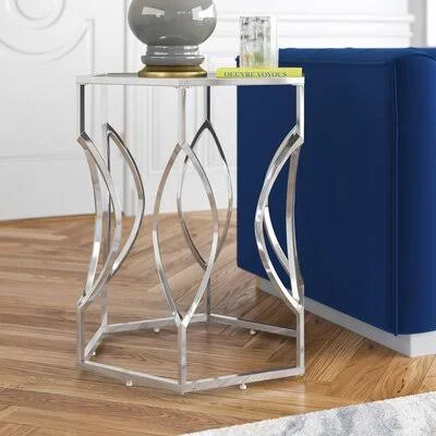 Bianca End Table Gold Flamingo