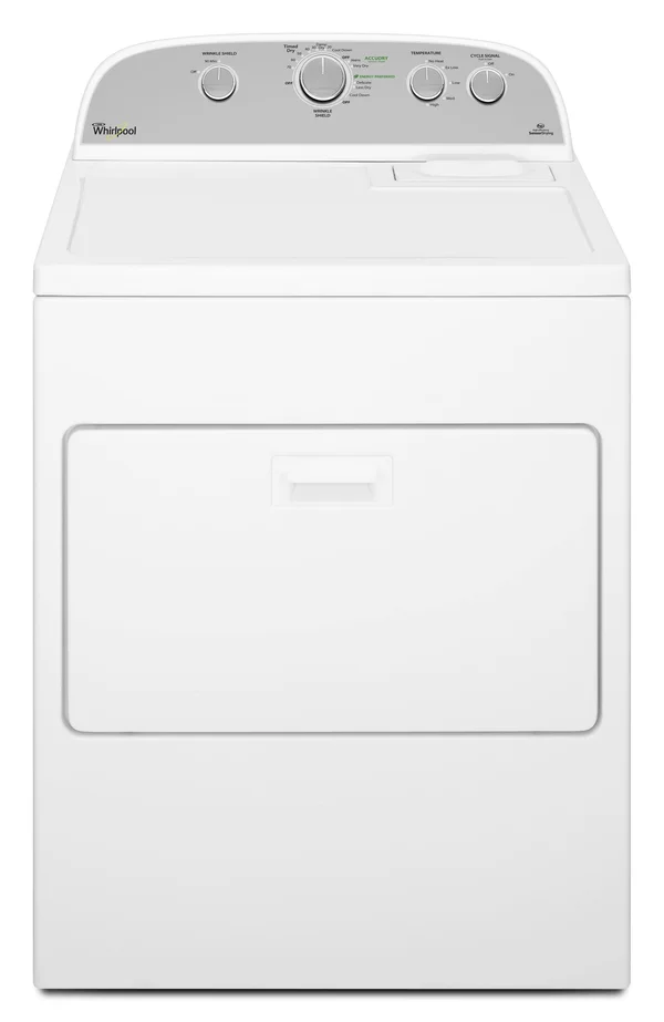 Whirlpool 7.0 cu.ft Top Load Electric Dryer with Wrinkle Shield Plus WED5000DW - White