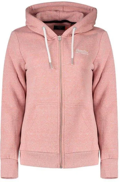 Superdry Orange Label Zip Hoodie - Pink - Hoodies