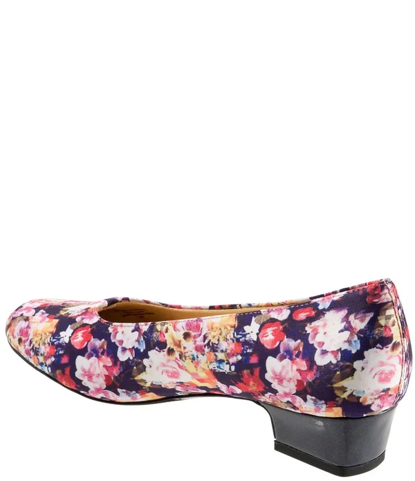 Trotters Doris Pumps - Women's, Wash Floral, Size: 9.5