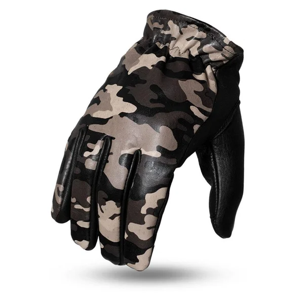 2-Tone Leather Driving Gloves, FI217 - Neoprene/Black - Leather - 3XL