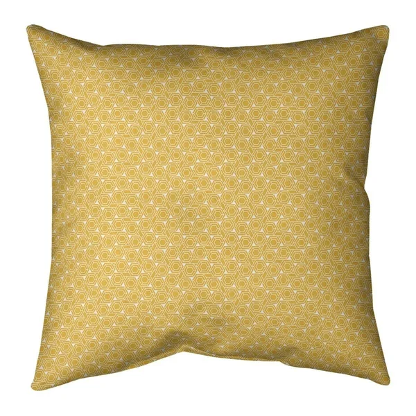 Classic Hexagonal Lattice Indoor/Outdoor Pillow - 18 x 18 - Pink - UV Resistant