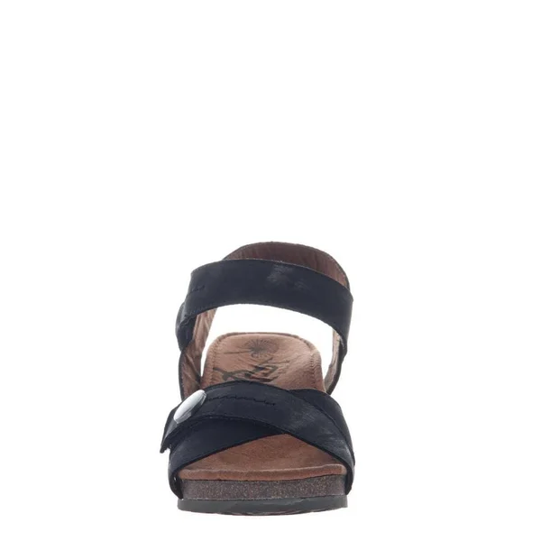 Women's OTBT Sandey Wedge Sandal, Size: 7.5, Black