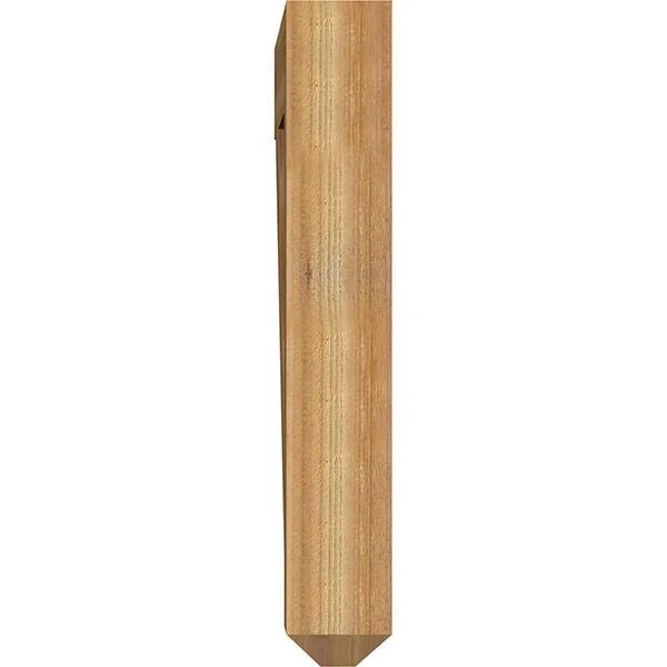 Ekena Millwork BKT06X38X38MRC04RWR 6x22W x 38x22D x 38x22H Merced Craftsman Rough Sawn BRACKET, Western Red Cedar