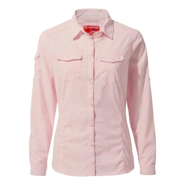 Craghoppers Womens/Ladies Nosilife Adventure II Long Sleeved Shirt, 4 US, Mushroom