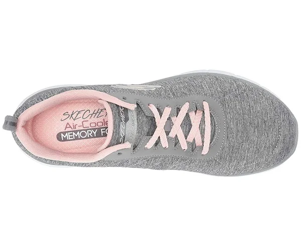 Skechers Women's Flex Appeal 3.0 Sneaker, Grey Light Pink