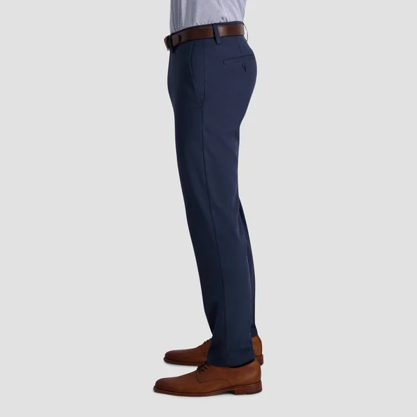 Haggar Men's Cool 18 Pro Slim Fit Premium Flex Flat Front Pant