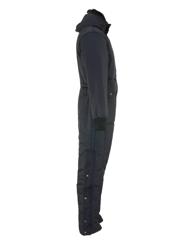 Refrigiwear Iron-Tuff Insulated Coveralls with Hood - Small - Navy