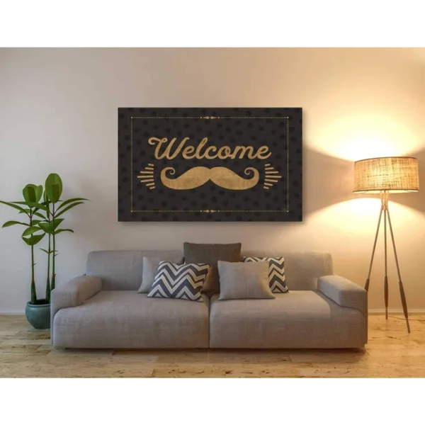 Epic Graffiti 'Coffee and Friends V' by Veronique Charron - Canvas Wall Art, 54 inchx40 inch, Size: 54 x 40, Black