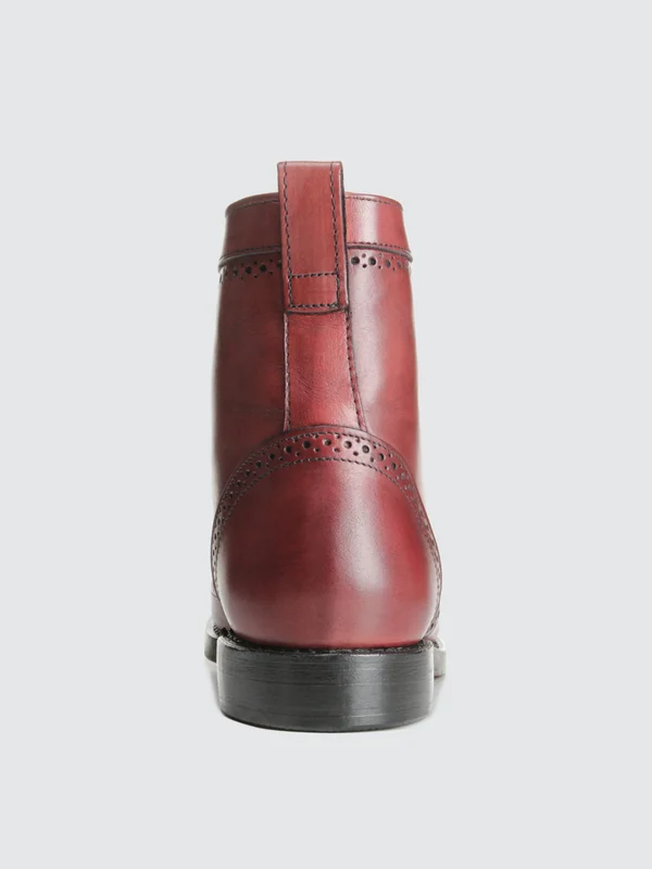 Men's Allen Edmonds Dalton Wingtip Boot 3180220 - 11.5 D, Oxblood