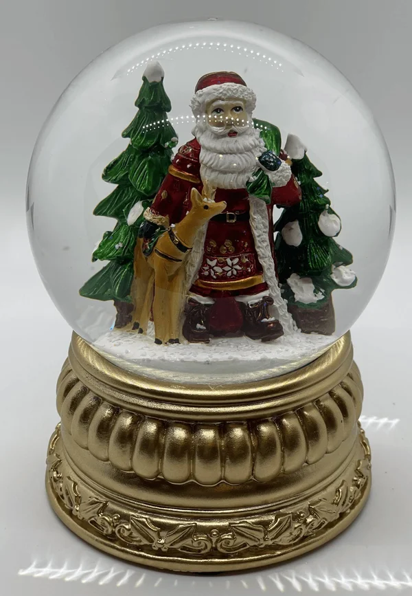 Nordic Santa Snow Globe