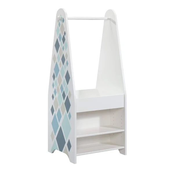 Sauder Pinwheel Soft White Kids Open Wardrobe-421886