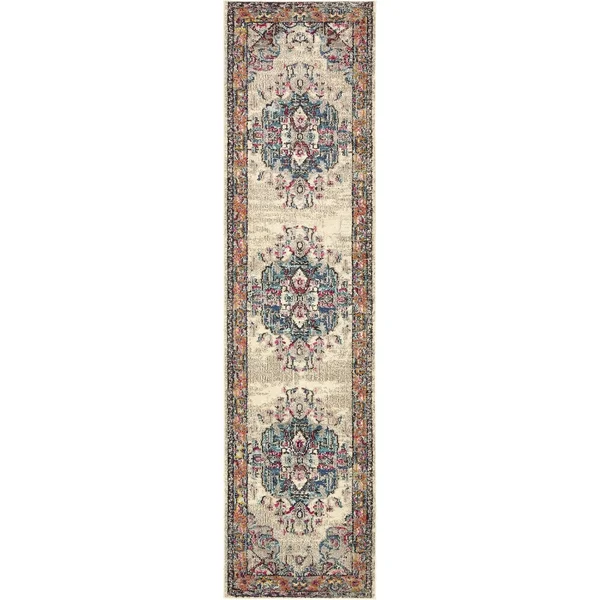 Unique Loom Medici Barcelona Area Rug (2&7x22 x 10& Runner - Beige)