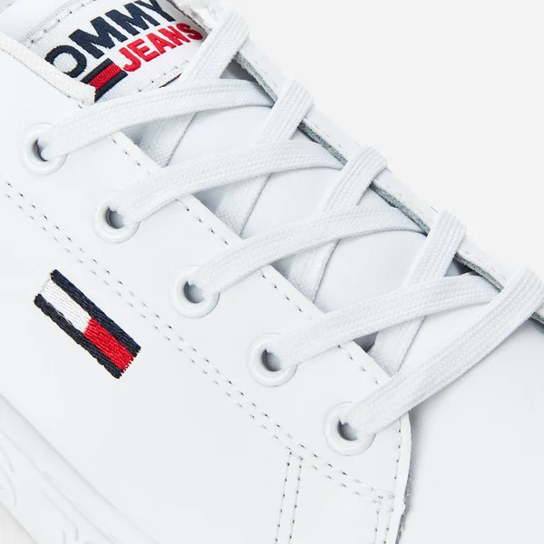 Tommy Jeans Women's Cool Leather Low Top Trainers - White - UK 6.5