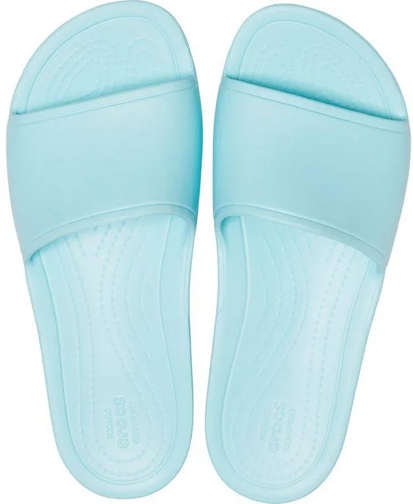 Crocs Sloane Slide - Blue - Flat Sandals