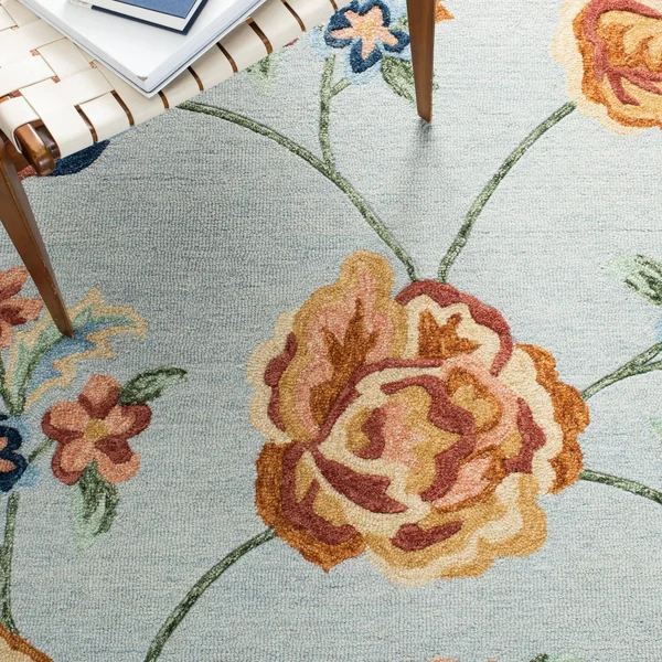 5' x 8' Rectangular Area Rug, Blue, Safavieh