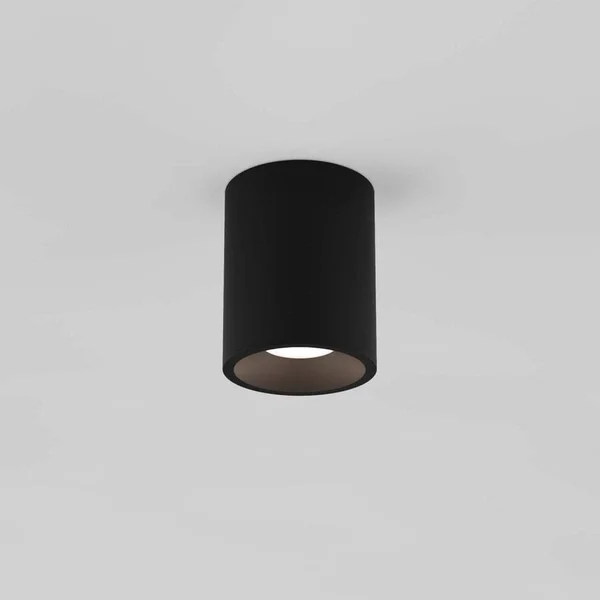 Astro Kos Round 100 LED Outdoor Ceiling Light Black Surface Mounted Downlight Porch Ceiling Lights 1326023