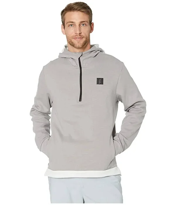 Adidas Golf Men's Adicross Hoodie, Dove Grey, Large