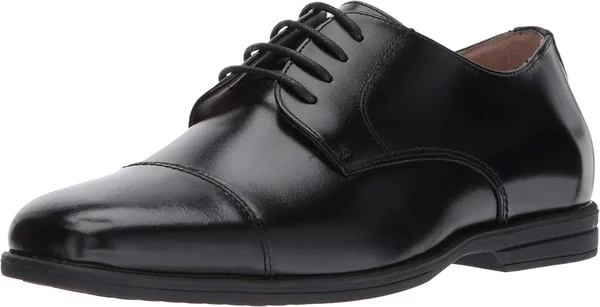 Florsheim Boys Reveal Cap Toe Jr Oxfords, Boy's, Size: 1.5, Black