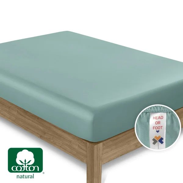 Everyday Soft Sateen Solid Sheet Set California King - Sage Green, Sheet Set - 100% Cotton - 400 Thread Count