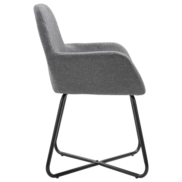 vidaXL Dining Chairs 6 Pcs Dark Gray Fabric - 277097