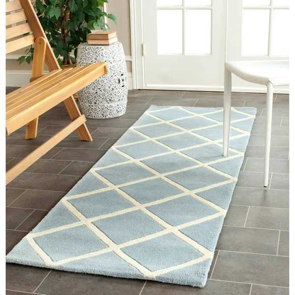 Safavieh 6& x 9& Chatham CHT720D Dark Grey - Ivory Rug