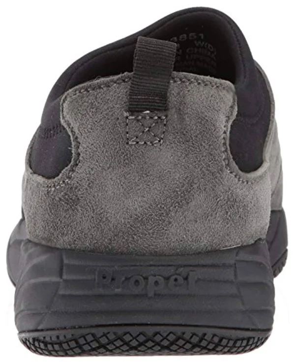Propet Women's Wash & Wear Slip-On II, Size: 10.5, Pewter Suede