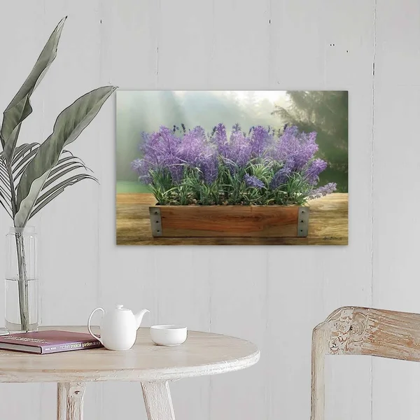 Lavender Planter, Canvas Wall Art, 24x16, Great Big Canvas