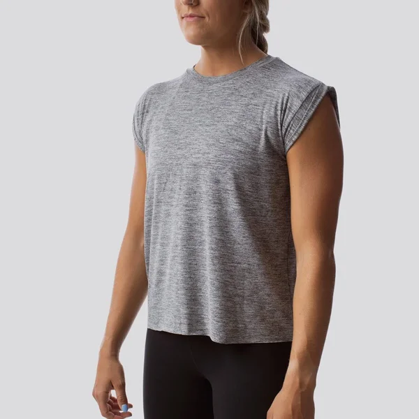 Born Primitive The Captivate Muscle Tee (Heather Grey), Fitness Apparel, X-Small