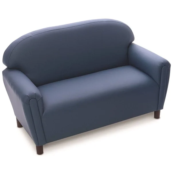 Brand New World Enviro-Child Upholstery School Age Sofa: Blue