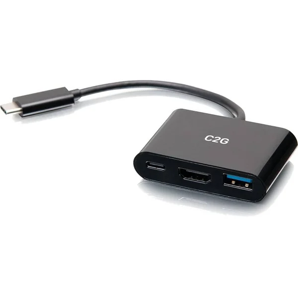 C2G USB C Mini Dock with HDMI, USB and USB C - Power Delivery Up to 60W