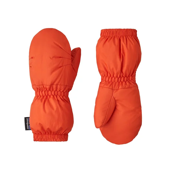 Patagonia Baby Puff Mitts Metric Orange - 0M-3M