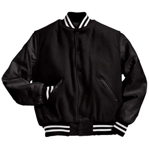 Holloway 224183 - Varsity Jacket - Black/Cream/Burnt Orange