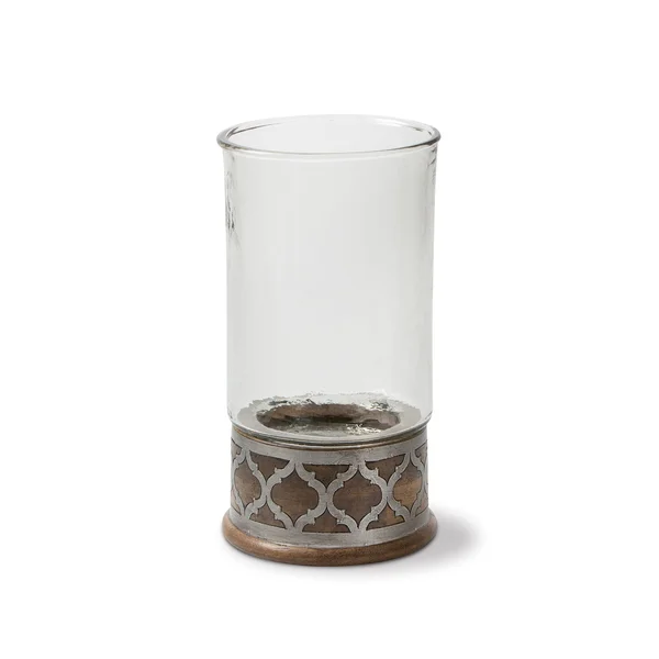 The GG Collection 14.5x22H Wood Metal Candleholder