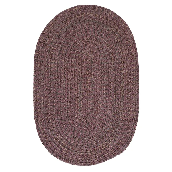 Colonial Mills Hillsdale Braided Reversible Rug USA Made - 8& x 10& Oval - Navy