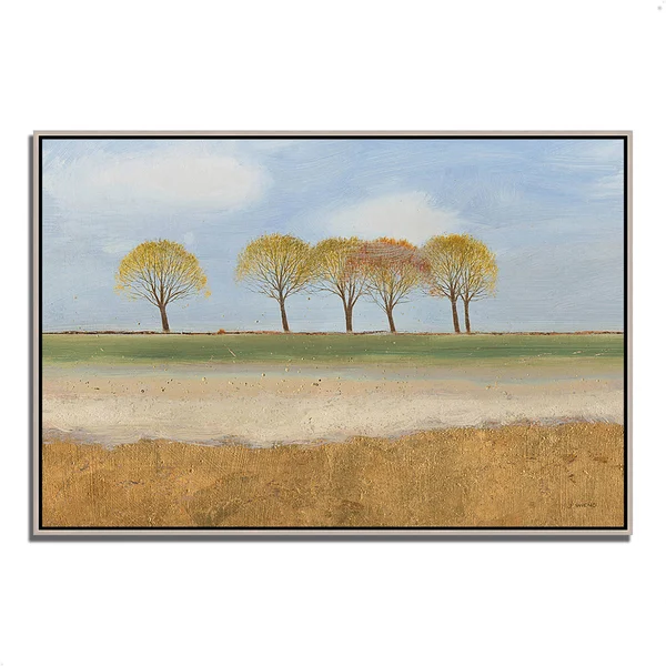 Winston Porter 'Landscape Horizon' Framed Acrylic Painting Print, Brown