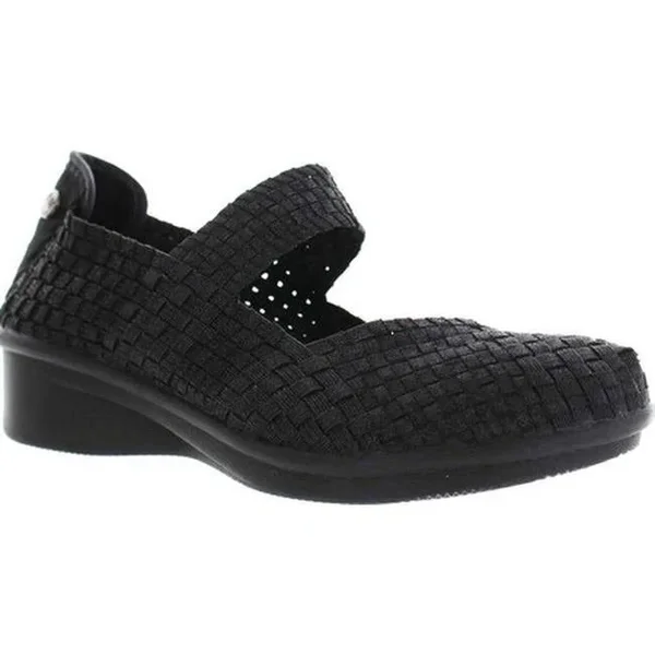 Bernie Mev Women's Charm Yael Mary Jane - Size: 37, Black Metallic