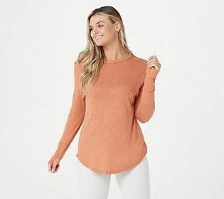 All Worthy Hunter McGrady Long Sleeve Relaxed Tee Shirt, Size 4X, Sunburn