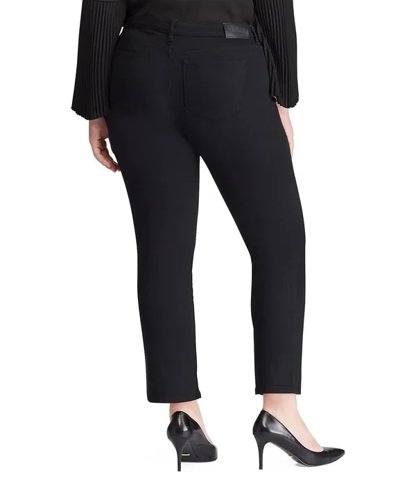 Lauren Ralph Lauren Plus Size Modern Straight Curvy Jeans - Black