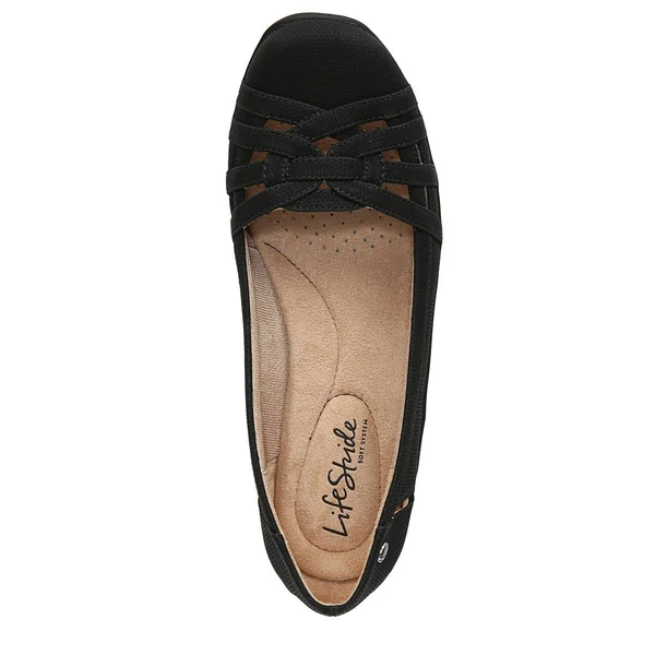 Women's Diverse Flats by LifeStride in Black (9 M)