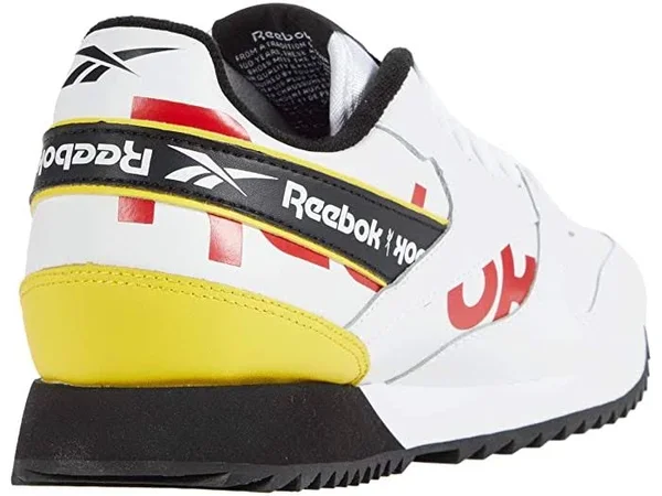 Reebok Mens Classic Leather Ripple - Shoes White/Primal Red/Gold Yellow Size 12.0