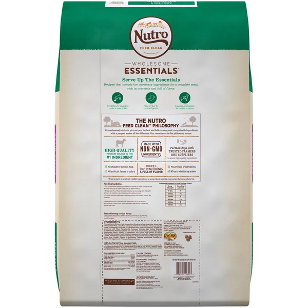 Nutro Natural Choice Dog Food - Lamb & Brown Rice Recipe, Small Bites, Adult Dog - 30 lb